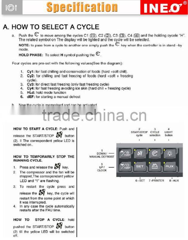 14 Pans Restaurant Stainless Steel Blast Freezer For Sale/Flash Freezer