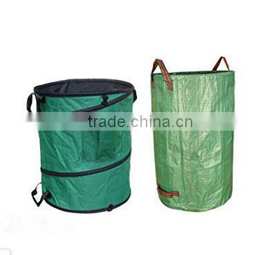 Gardzen 45 Gallon Pop Up Gardening Bag with Extra 40 Gallon Gardening Bag - Reusable Pop-Up Yard Lawn Garden Leaf Waste Bag