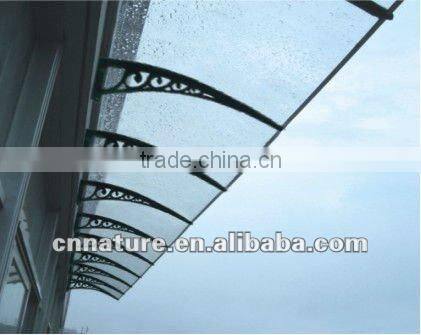 Clear plaste awning