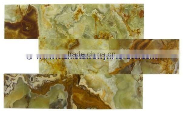 BEAUTIFULL CUSTOM MADE MULTI GREEN ONYX MOSAIC TILES COLLECTIONS