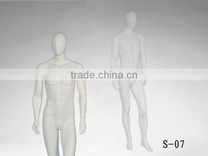 Male fashion store window display headless Mannequin