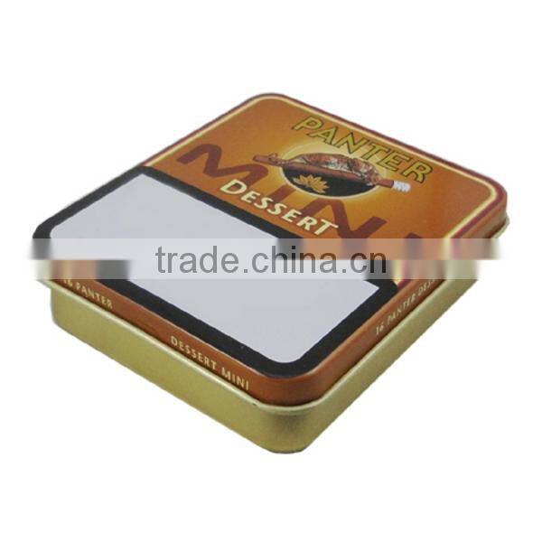 custom hinge metal tin box