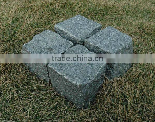 G654 Outdoor Cobble Grey Granite Paving Stone