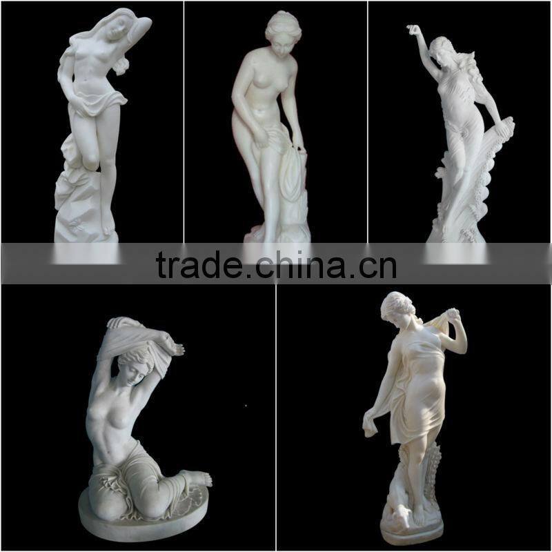 Garden Life Size Fiberclay Lady Antique Statues For Sale