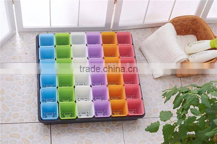 Plastic 20 Divided Plant Flower Pots Tray