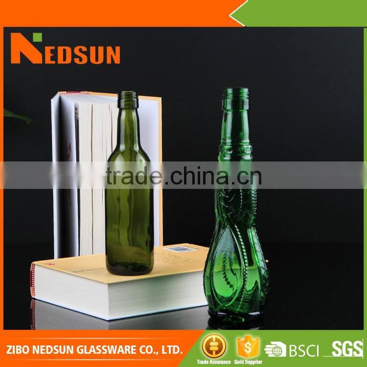 New design glass unique wine bottles OEM welcome
