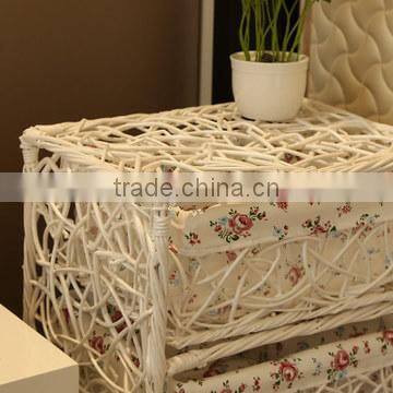 English bulk natural wicker wooden cabinet with handle