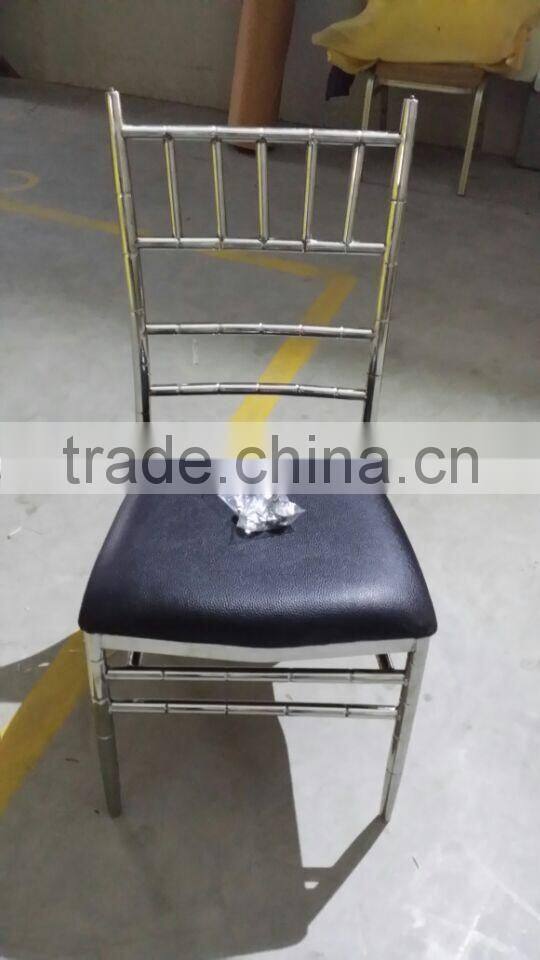 Modern stainless steel wedding throne chairs