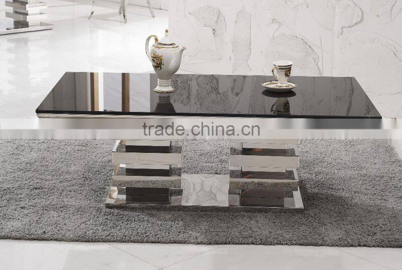 C414 Rectangle Glass Coffee Table Modern Furniture