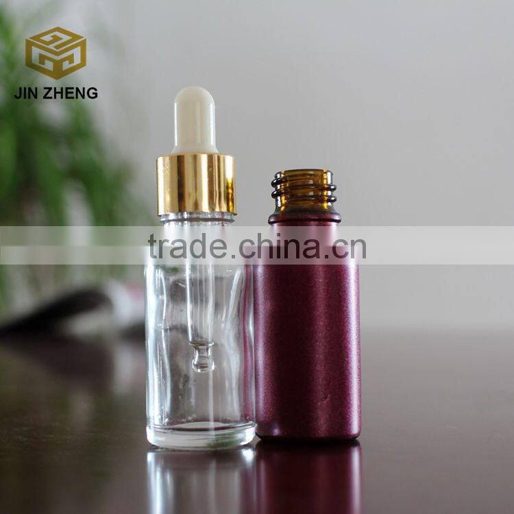 20ml colorful dropper essential oil glass bottle with spray