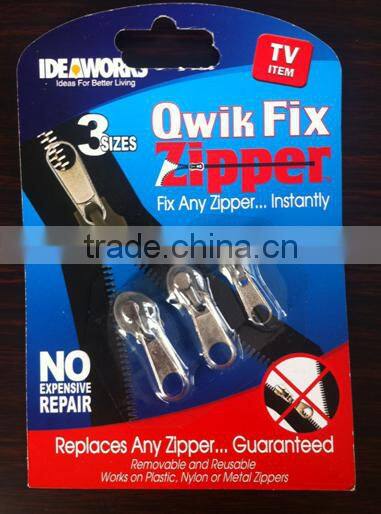 3 sizes fix zipper as seen on/fix a zipper/fix any zipper instantly