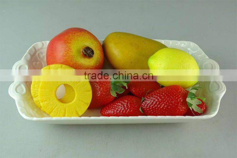 High Quality Decorative White Ceramic Dinner Plates For Restaurants
