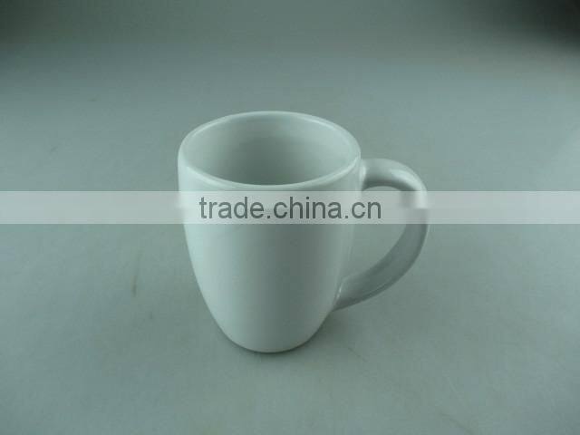 small white round porcelain coffee cup mug