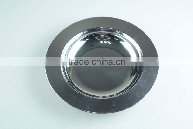 Round tray Metal food tray Stainless steel buffet trays Of various sizes