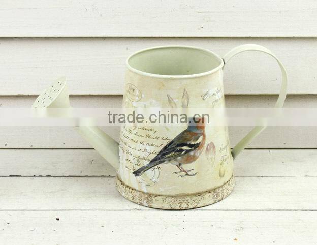 new design christmas decoration paper decal watering can wholesale