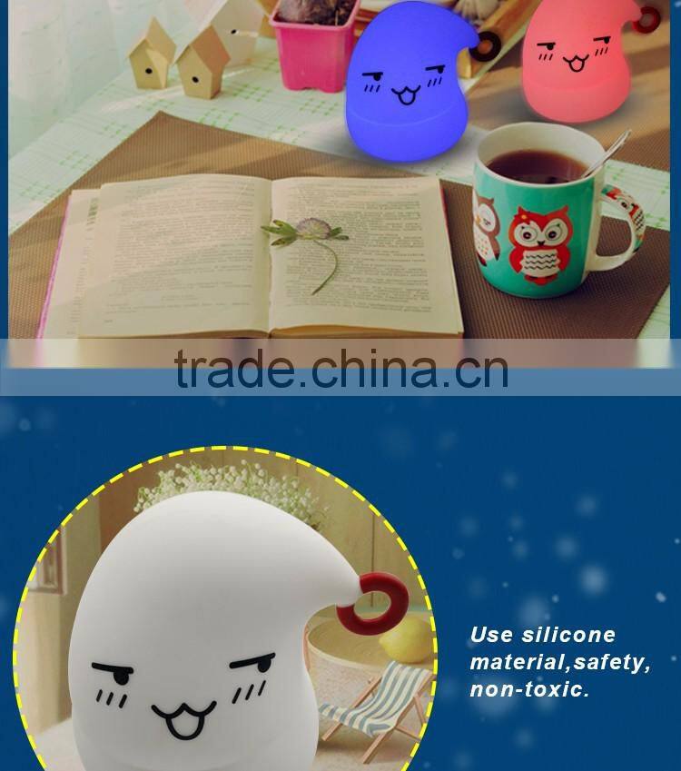 cap shaped silicone cover flexible battery operated decorative lamps