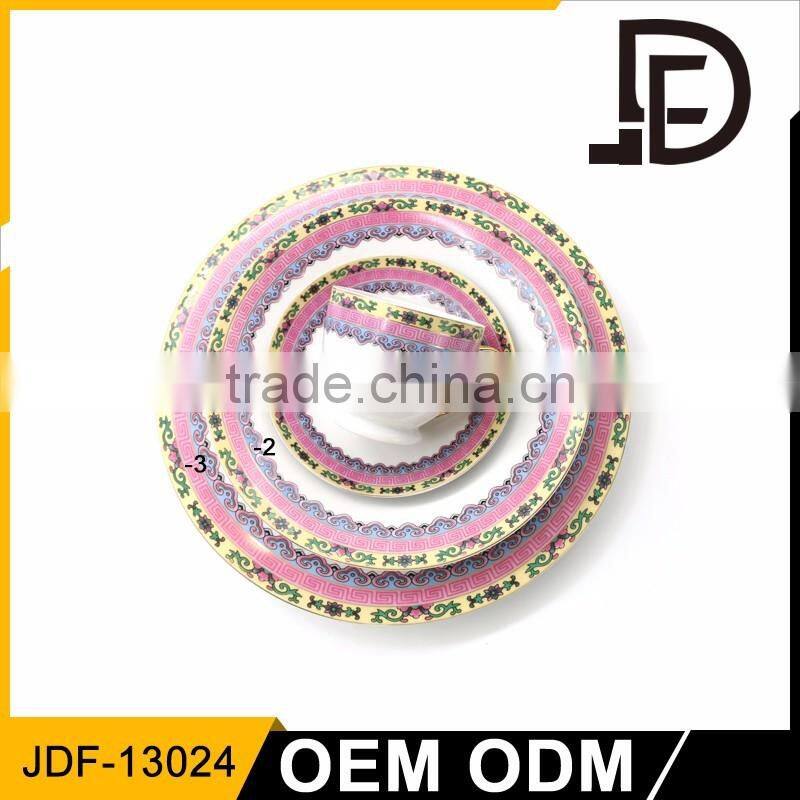 Drinkware ceramic porcelain wholesale dinnerware, exclusive porcelain dinnerware