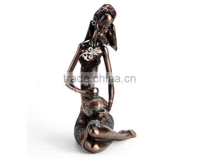 Carving Resin Sexy Black Woman For Sale