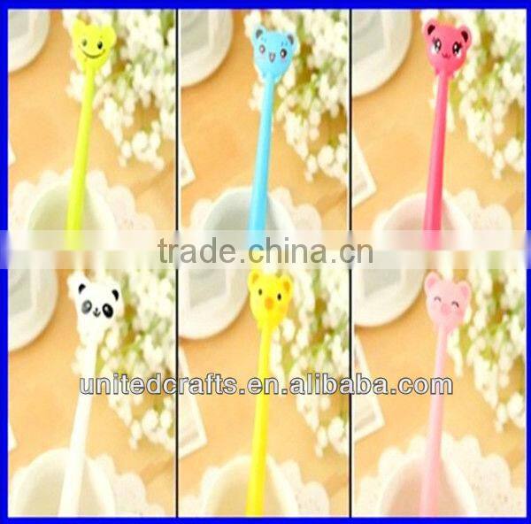 bendable animal head shape ball point pen