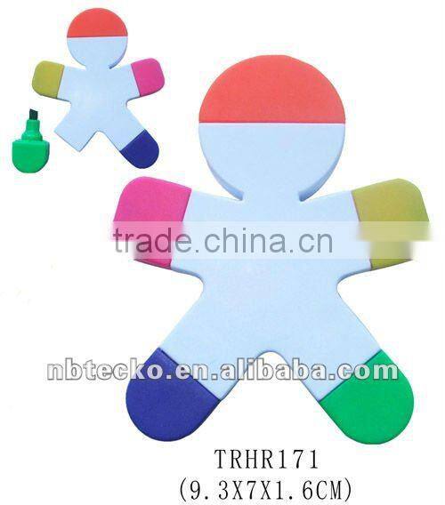 Happy face highlighter with brush