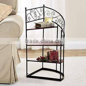 New Design 3 steps Metal Winding Staircase wrought iron plant stands