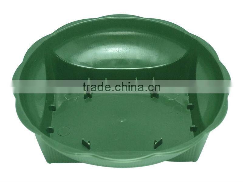 Green square base bowl