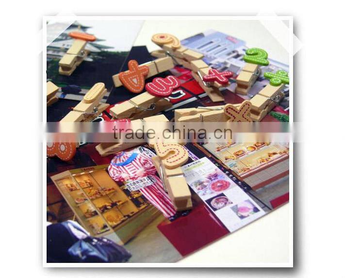 wooden digital memo clip holder