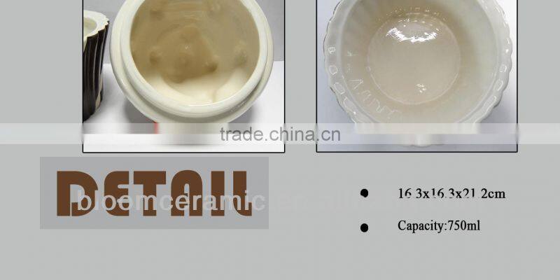 Handmade chinese honey jar