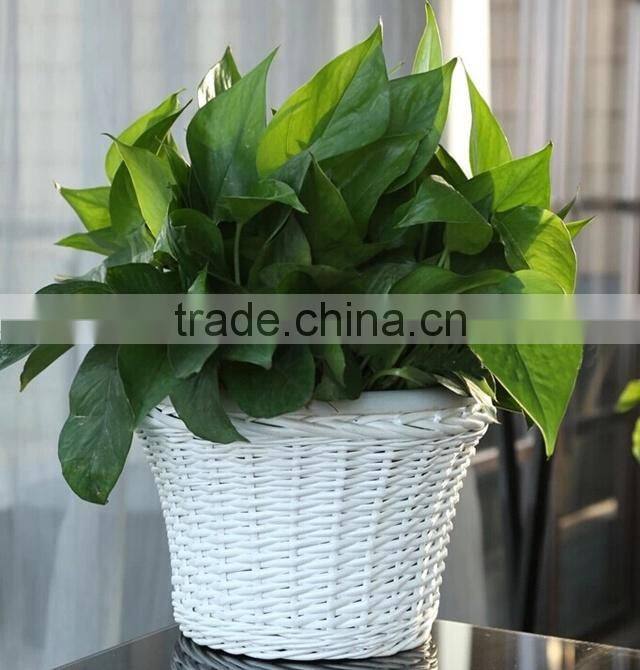 2015 wholesale wicker flower wickerwork vase
