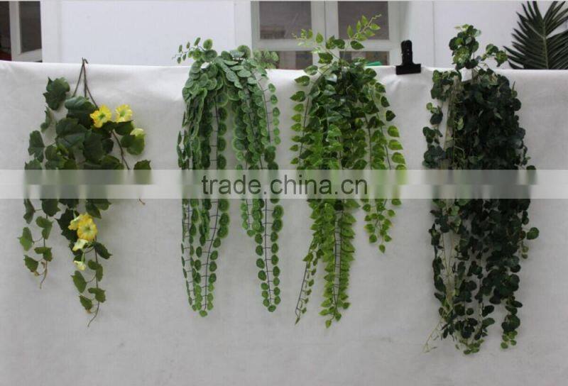 PE artificial hanging vines for restaurant decoration