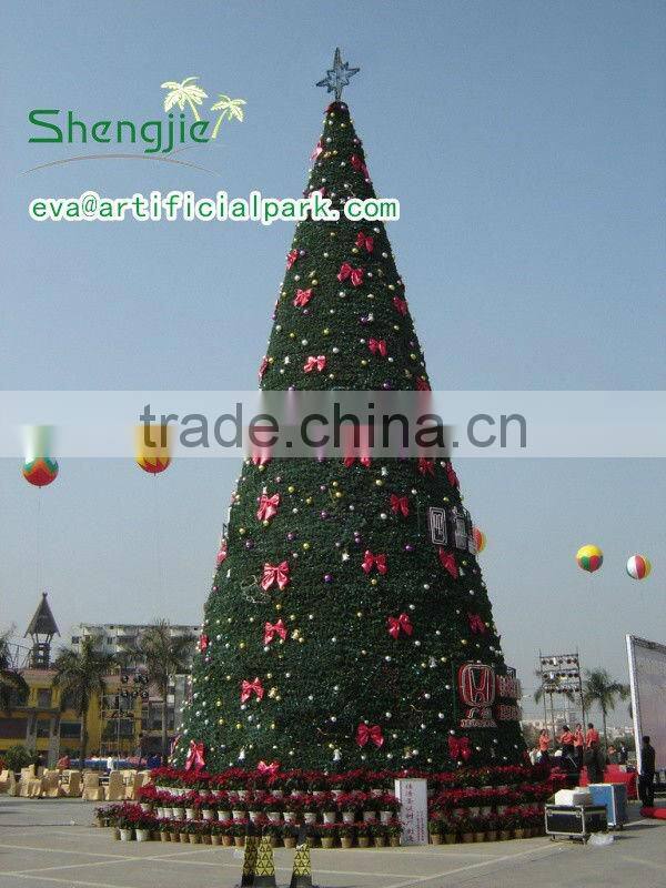 SJ2017500111 12m tower giant christmas tree fake green christmas tree for christmas festival
