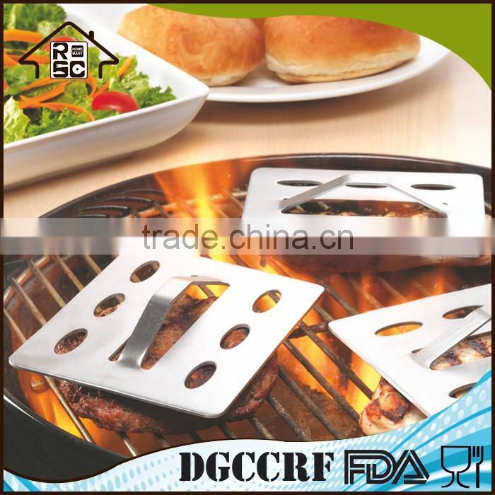 High Production Outdoor Grill Press BBQ Grill Stainless Grill Presses Set of 3