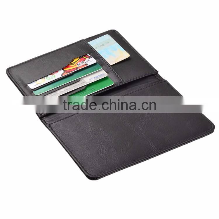 2017 personalized custom slim mens RFID Travel Leather passport wallet