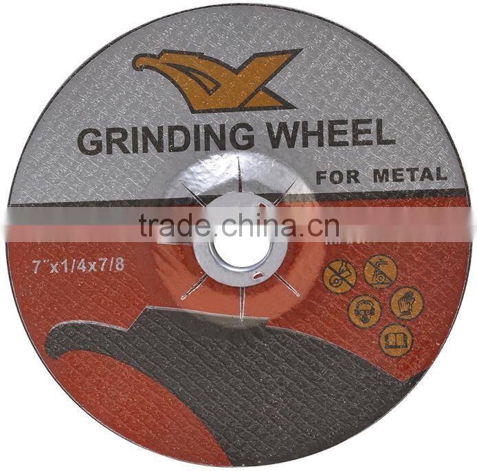 180*6*22.2mm abrasive cutting grinding wheel en12413 for metal