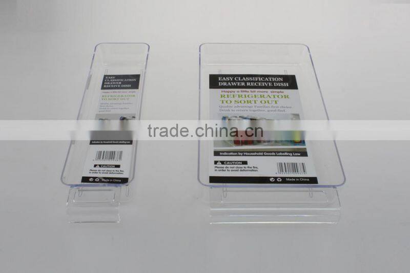 Plastic shelf Refrigerator to sort out anime kids tableware