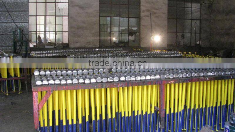 sledge hammer forged with wooden handle