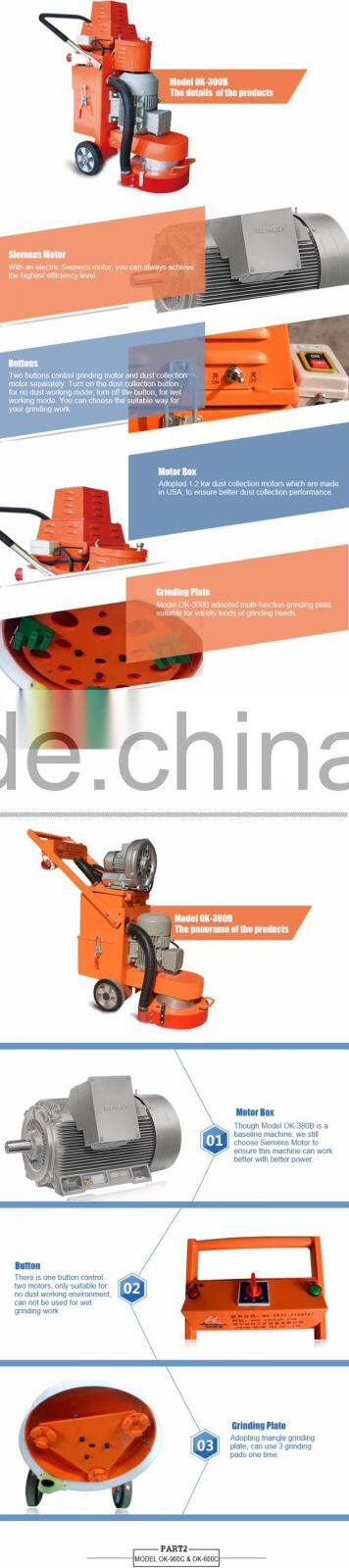 Single disc marble floor polishing machine