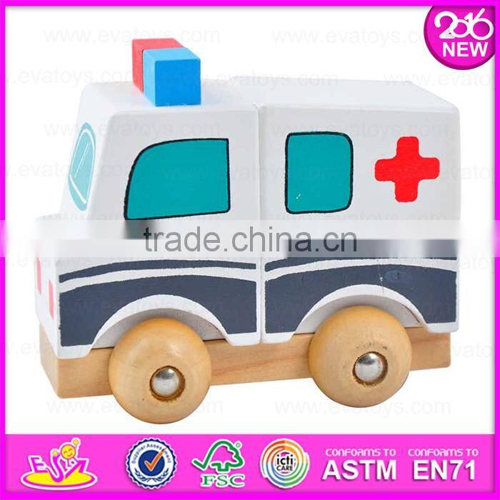 2017 Best design kids funny wooden classic car toy for sale W04A240