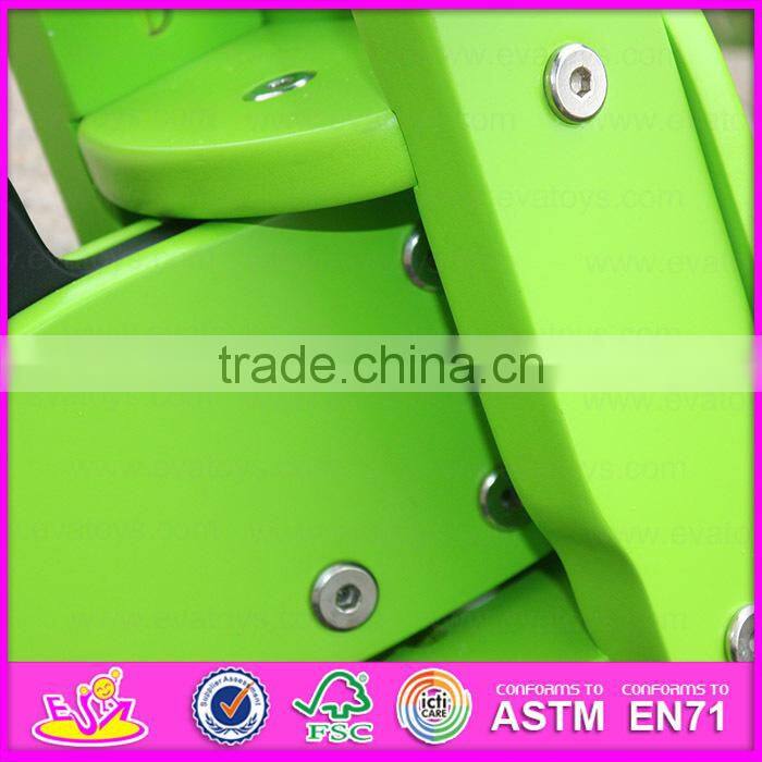 Green Motor Style Kids Wooden Balance Bike with CE approval,Cheap Balance Children wooden balance bike W16C069