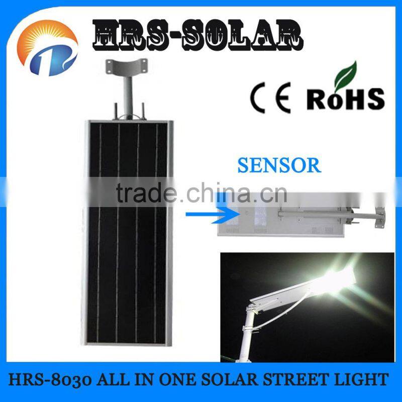 30W LED solar power motion sensor pedestrian lamp