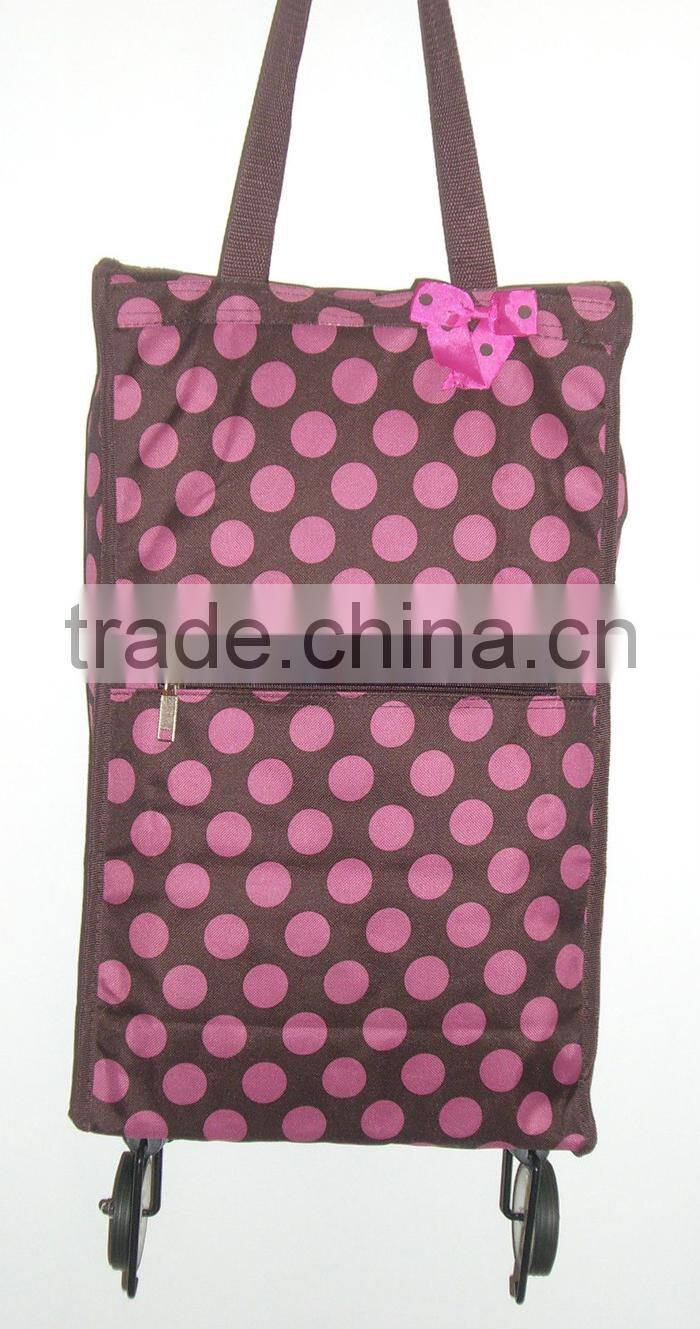 FOLDING SHOPPING BAG/ FOLDING SHOPPING CART with WHEELS