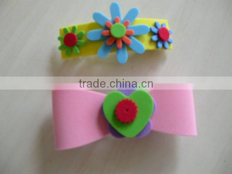 DIY EVA FOAM HAIR SLIDES