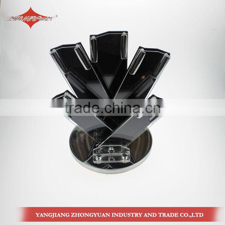 5 pcs set of non-stick coated/colorful rose printing kitchen knives