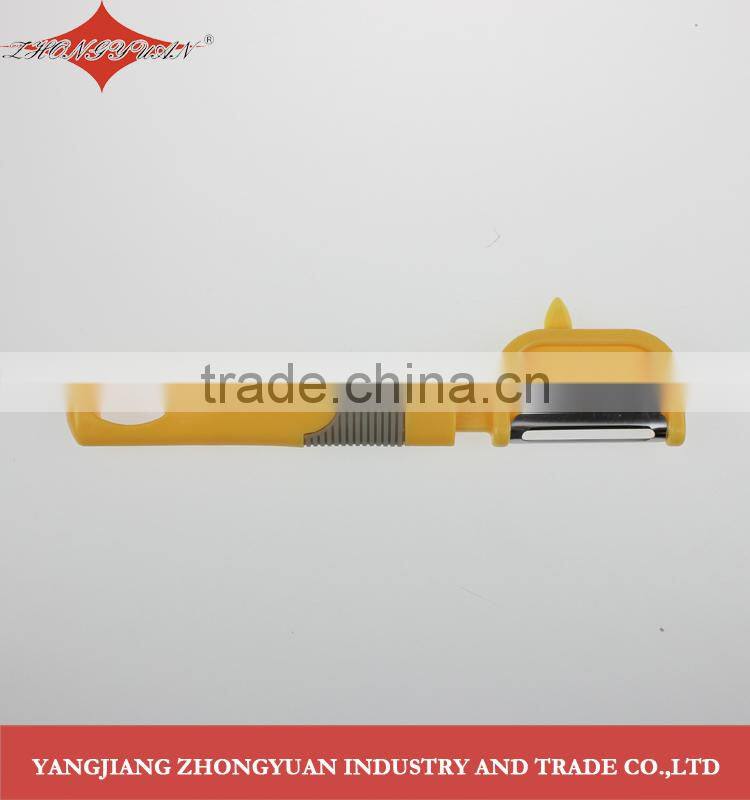 Kitchen utensil soft ABS handle Stainless steel vegetable peeler