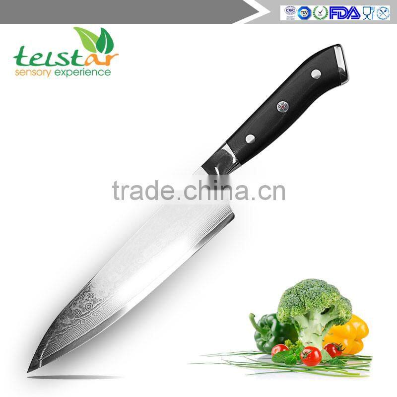 Chef's Knife 8 inch - Best Edge Retention High Carbon Japanese Steel Gyuto Blade - G10 Chef Knife Grip - Ideal Gift