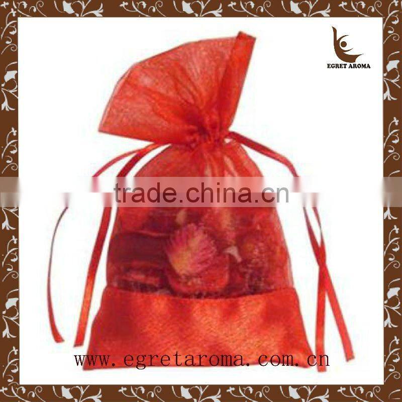 2012 hot aroma fragrance exotic potpourri in organza bag
