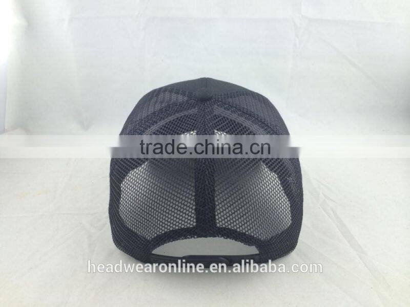 Fashion 6 panel trucker hat and snapback mesh cap with embroidery