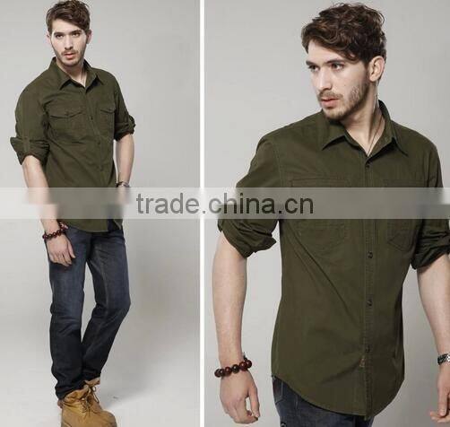 Outdoors casual sportswear safari shirt men