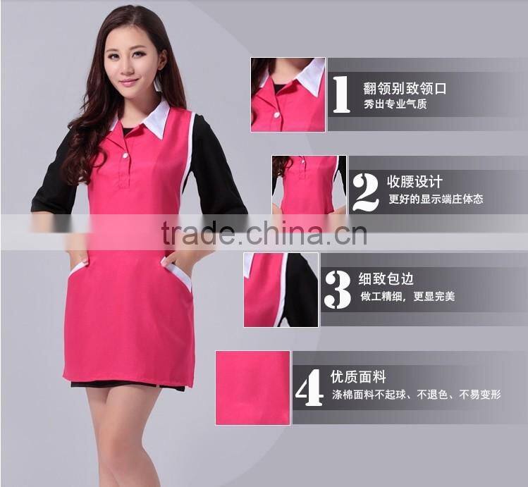 women beauty nail salon uniform for nail salon