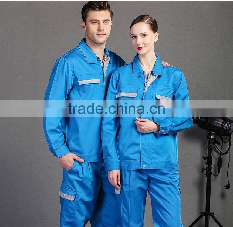 100% cotton or cotton poly blended OEM wholesale work uniform/housekeeping/factory worker for sale